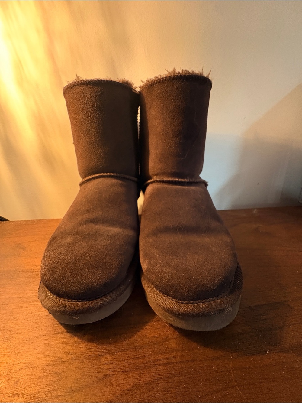 UGG Kids Chocolate Brown Shearling Boots